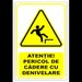 Semn pentru pericol de cadere cu denivelare